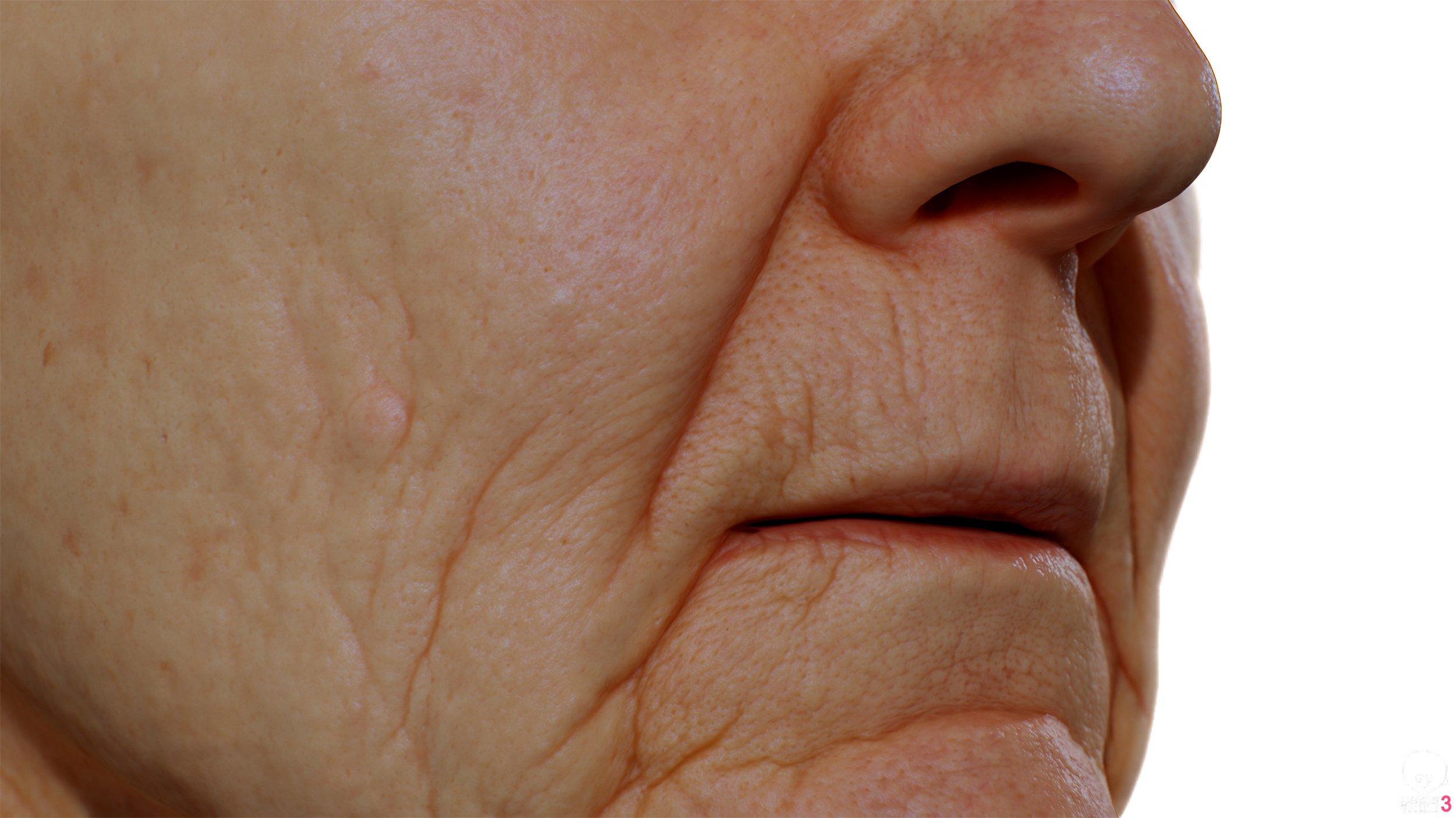 Lips texture 3D Head Model